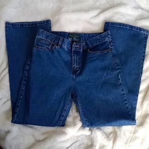 LRL Lauren Jeans Co Ralph Lauren Petite Classic Bootcut Jeans, size 10P, flare